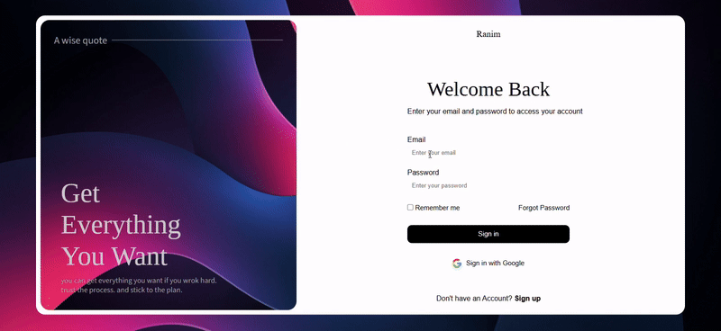 Auth Registration Page Thumbnail